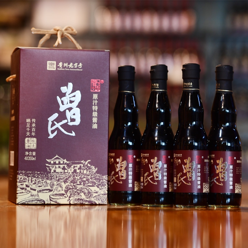 广东原汁特级酱油 4×350ml 礼盒装